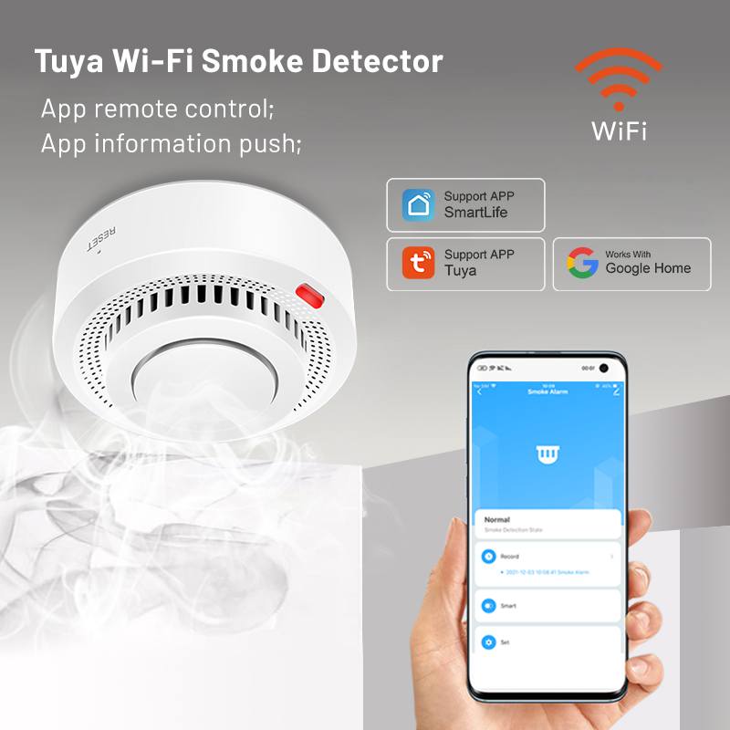 6Pack Tuya WiFi Smart Smoke Se - Smoke Detector Interconnected recensie en prijs